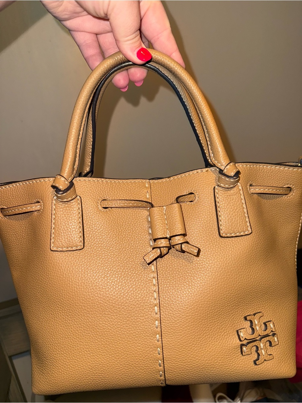 Tory Burch McGraw Drawstring Satchel - Picture 2 of 3